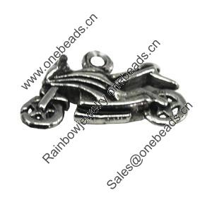Pendant/Charm, Zinc Alloy Jewelry Findings, Lead-free, 21x13mm, Sold by Bag