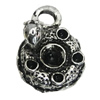 Pendant/Charm, Zinc Alloy Jewelry Findings, Lead-free, 10x14mm, Sold by Bag