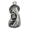Pendant/Charm, Zinc Alloy Jewelry Findings, Lead-free, 10x24mm, Sold by Bag
