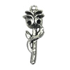 Pendant/Charm, Zinc Alloy Jewelry Findings, Lead-free, 9x26mm, Sold by Bag