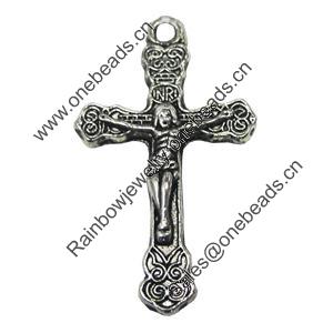 Pendant/Charm, Zinc Alloy Jewelry Findings, Lead-free, 18x32mm, Sold by Bag