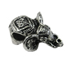 European Style Beads, Zinc Alloy Jewelry Findings, Lead-free, 17x13mm Hole:5mm, Sold by Bag
