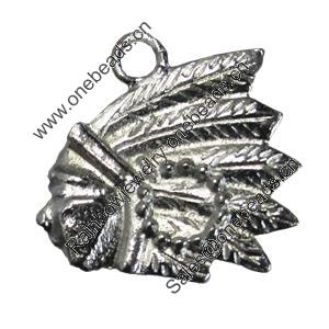 Pendant/Charm, Zinc Alloy Jewelry Findings, Lead-free, 20x20mm, Sold by Bag