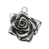 Pendant/Charm, Zinc Alloy Jewelry Findings, Lead-free, 19mm, Sold by Bag