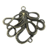 Pendant/Charm, Fashion Zinc Alloy Jewelry Findings, Lead-free, 49x46mm, Sold by Bag