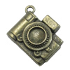 Pendant/Charm, Fashion Zinc Alloy Jewelry Findings, Lead-free, 22x22mm, Sold by Bag