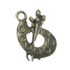Pendant/Charm, Fashion Zinc Alloy Jewelry Findings, Lead-free, 20x22mm, Sold by Bag