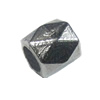 Fashion Bead, Zinc Alloy Jewelry Findings, Lead-free, 4x4mm hole:3mm，Sold by Bag
