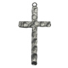 Pendant/Charm, Fashion Zinc Alloy Jewelry Findings, Lead-free,  Cross 29x55mm, Sold by Bag