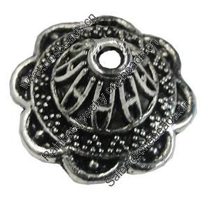 Zinc Alloy Bead Caps, Fashion jewelry findings, Lead-free,18mm, Sold by Bag