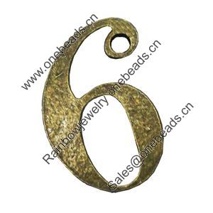 Pendant/Charm, Fashion Zinc Alloy Jewelry Findings, Lead-free, Length:30mm, Sold by Bag