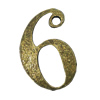 Pendant/Charm, Fashion Zinc Alloy Jewelry Findings, Lead-free, Length:30mm, Sold by Bag