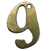 Pendant/Charm, Fashion Zinc Alloy Jewelry Findings, Lead-free, Length:44mm, Sold by PC