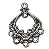 Pendant/Charm, Fashion Zinc Alloy Jewelry Findings, Lead-free, 23x30mm, Sold by Bag