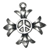 Pendant/Charm, Fashion Zinc Alloy Jewelry Findings, Lead-free, 31mm, Sold by Bag
