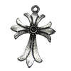 Pendant/Charm, Fashion Zinc Alloy Jewelry Findings, Lead-free, 24x37mm, Sold by Bag