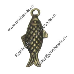 Pendant/Charm, Fashion Zinc Alloy Jewelry Findings, Lead-free, 9x20mm, Sold by Bag