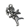 Pendant/Charm, Fashion Zinc Alloy Jewelry Findings, Lead-free, 12x22mm, Sold by Bag