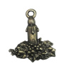 Pendant/Charm, Fashion Zinc Alloy Jewelry Findings, Lead-free, 16x20mm, Sold by Bag