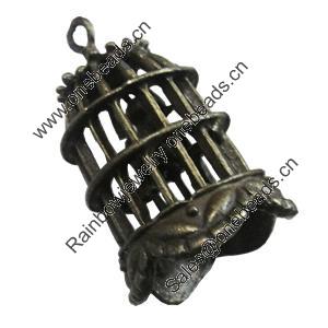 Pendant/Charm, Fashion Zinc Alloy Jewelry Findings, Lead-free, 31x22mm, Sold by PC