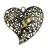 Pendant/Charm, Fashion Zinc Alloy Jewelry Findings, Lead-free, 35x35mm, Sold by Bag