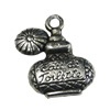 Pendant/Charm, Fashion Zinc Alloy Jewelry Findings, Lead-free, 12x18mm, Sold by Bag
