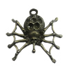 Pendant/Charm, Fashion Zinc Alloy Jewelry Findings, Lead-free, 27x30mm, Sold by Bag