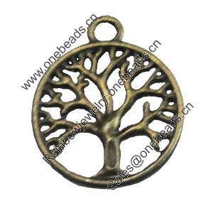 Pendant/Charm, Fashion Zinc Alloy Jewelry Findings, Lead-free, 20mm, Sold by Bag