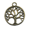 Pendant/Charm, Fashion Zinc Alloy Jewelry Findings, Lead-free, 20mm, Sold by Bag