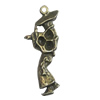 Pendant/Charm, Fashion Zinc Alloy Jewelry Findings, Lead-free, 11x30mm, Sold by Bag