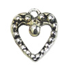 Pendant/Charm, Fashion Zinc Alloy Jewelry Findings, Lead-free, 13x16mm, Sold by Bag
