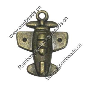 Pendant/Charm, Fashion Zinc Alloy Jewelry Findings, Lead-free, 14x20mm, Sold by Bag