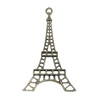 Pendant/Charm, Fashion Zinc Alloy Jewelry Findings, Lead-free, 25x45mm, Sold by Bag