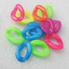 Acrylic Chains, Fashion jewelry chains, Mixed Color, Link's size:23x17mm, Sold by Bag