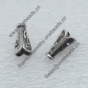 Bead caps, Fashion Zinc Alloy Jewelry Findings, Lead-free, 12x8mm, Hole:1.5mm,5mm, Sold by Bag