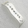 Zinc alloy Tag, Fashion jewelry findings, Nickel-free & Lead-free A Grade 8x30mm, Sold by PC