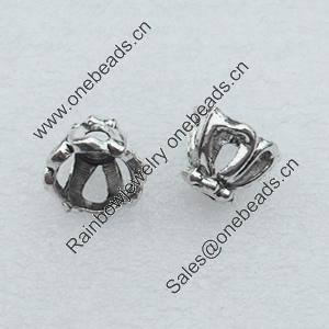 Bead caps, Fashion Zinc Alloy Jewelry Findings, Lead-free, 10x10mm, Sold by Bag