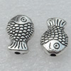 Beads, Fashion Zinc Alloy Jewelry Findings, Lead-free, Animal 11x7mm hole:1mm, Sold by Bag