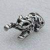 Beads, Fashion Zinc Alloy Jewelry Findings, Lead-free, Animal 20x11mm hole:1mm, Sold by Bag