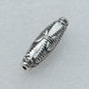 Beads, Fashion Zinc Alloy Jewelry Findings, Lead-free, 23x7mm hole:1mm, Sold by Bag