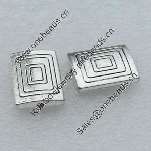 Beads, Fashion Zinc Alloy Jewelry Findings, Lead-free, 14x10mm hole:1mm, Sold by Bag