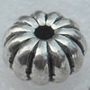 Beads, Fashion Zinc Alloy Jewelry Findings, Lead-free, 7x3.5mm hole:1mm, Sold by Bag