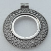 Zinc Alloy Cabochon Settings, Fashion jewelry findings, 61mm, inner dia:40mm, Sold by bag