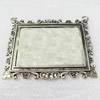 Zinc Alloy Cabochon Settings, Fashion jewelry findings, 66x65mm, inner dia:33x47mm, Sold by bag