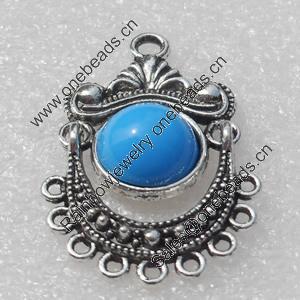 Zinc Alloy Enamel Connector, Fashion jewelry findings 31x22mm, Sold by Bag