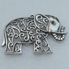 Pendant/Charm, Fashion Zinc Alloy Jewelry Findings, Lead-free, Animal 54x39mm, Sold by Bag