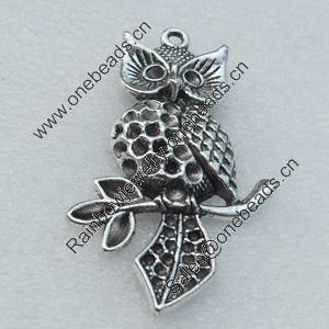 Pendant/Charm, Fashion Zinc Alloy Jewelry Findings, Lead-free, Animal 54x33mm, Sold by Bag