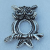 Pendant/Charm, Fashion Zinc Alloy Jewelry Findings, Lead-free, Animal 66x42mm, Sold by Bag