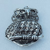Pendant/Charm, Fashion Zinc Alloy Jewelry Findings, Lead-free, Animal 61x37mm, Sold by Bag