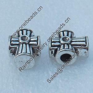 Europe Beads, Fashion Zinc Alloy Jewelry Findings, Lead-free, 19x11mm, hole:4mm, Sold by Bag